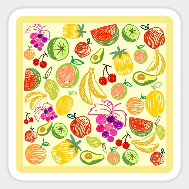 fruits Sticker by k&f